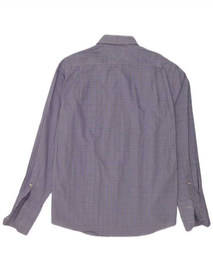 Tommy Hilfiger Formel Herreskjorte Størrelse 15 1/2 Medium Blue Houndstooth