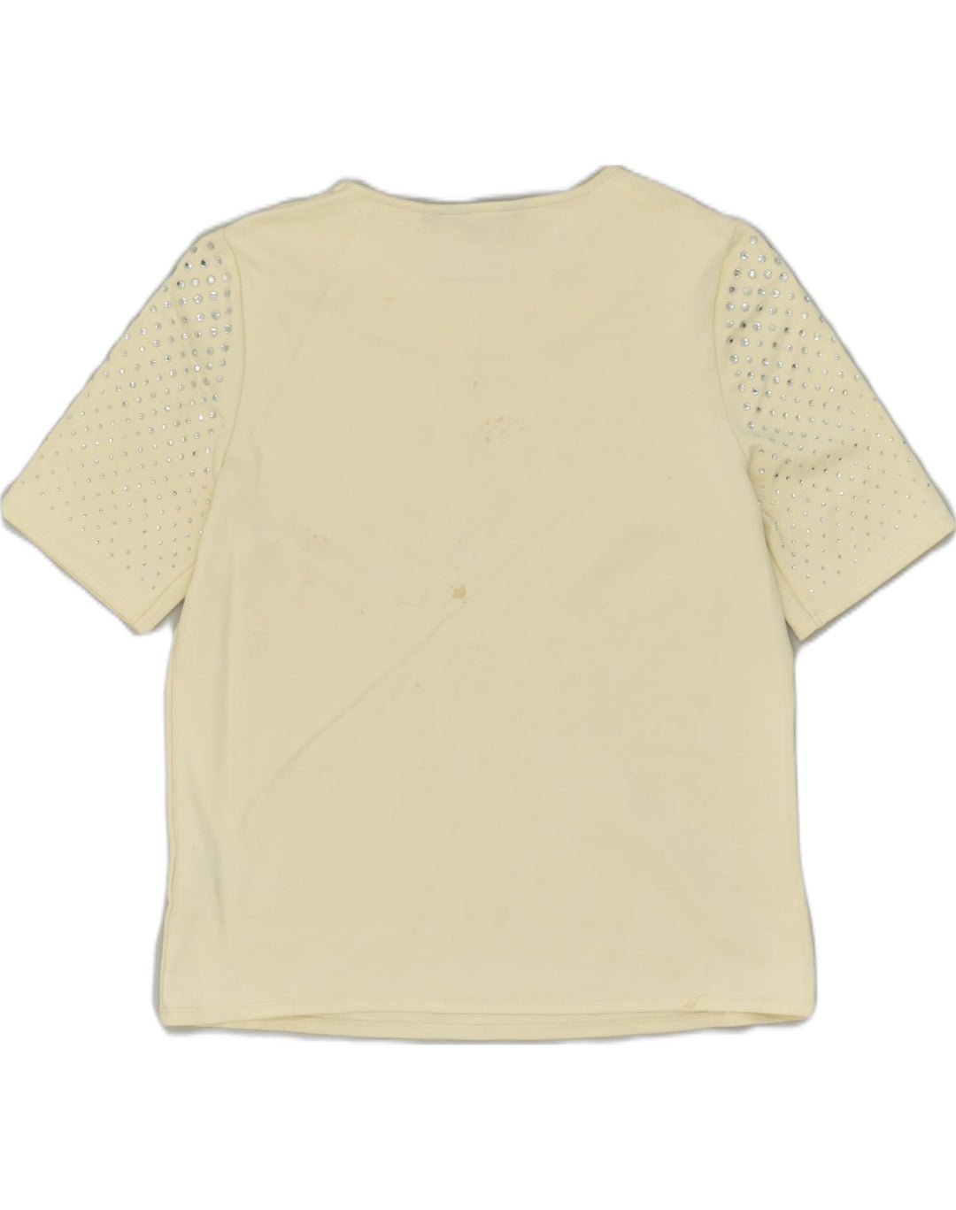 TED BAKER Womens Loose Fit Blouse Top Size 2 Small Beige Viscose | Vintage Ted Baker | Thrift | Second-Hand Ted Baker | Used Clothing | Messina Hembry 