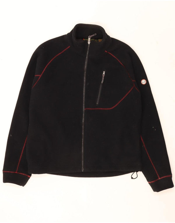 Timberland Mens Fleece Jacket UK 40 Large Black Polyester