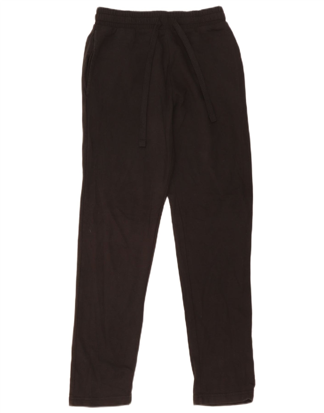 Marks & Spencer Womens Regular Tracksuit Trousers UK 8 Small Black Bomuld