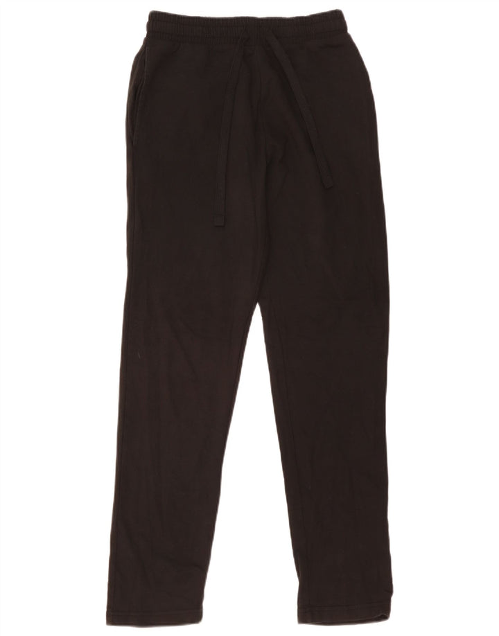 Marks & Spencer Womens Regular Tracksuit Trousers UK 8 Small Black Bomuld