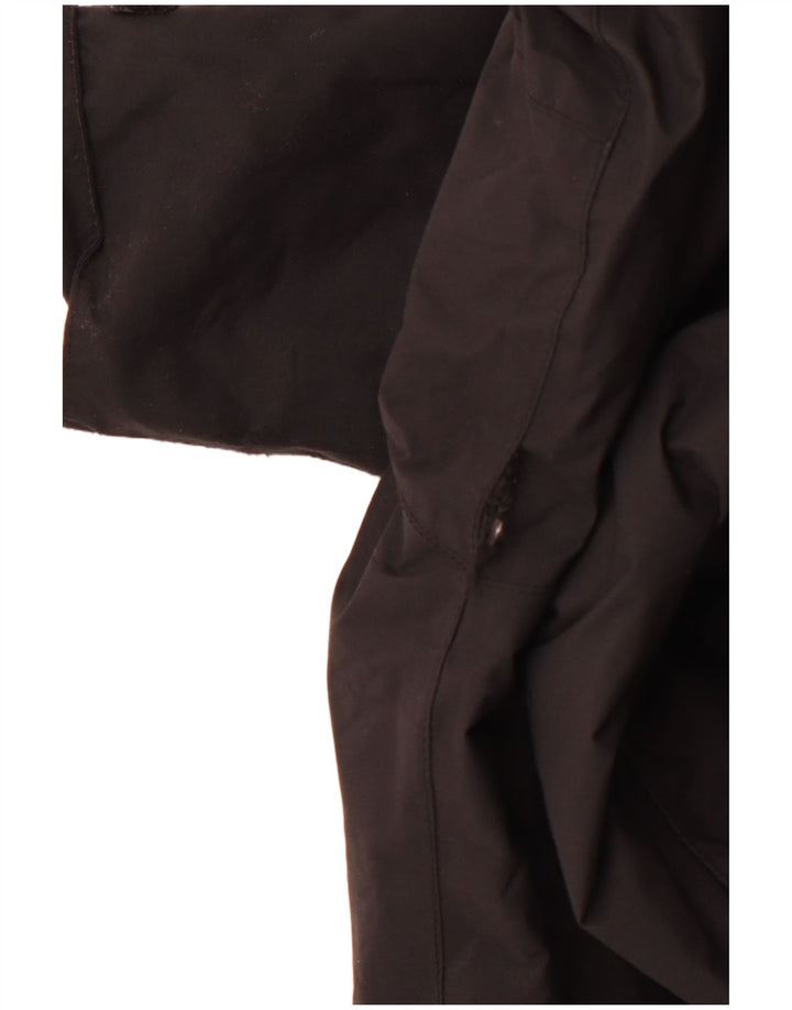 JACK WOLFSKIN Dame hætte vindjakke UK 10 Lille sort polyamid