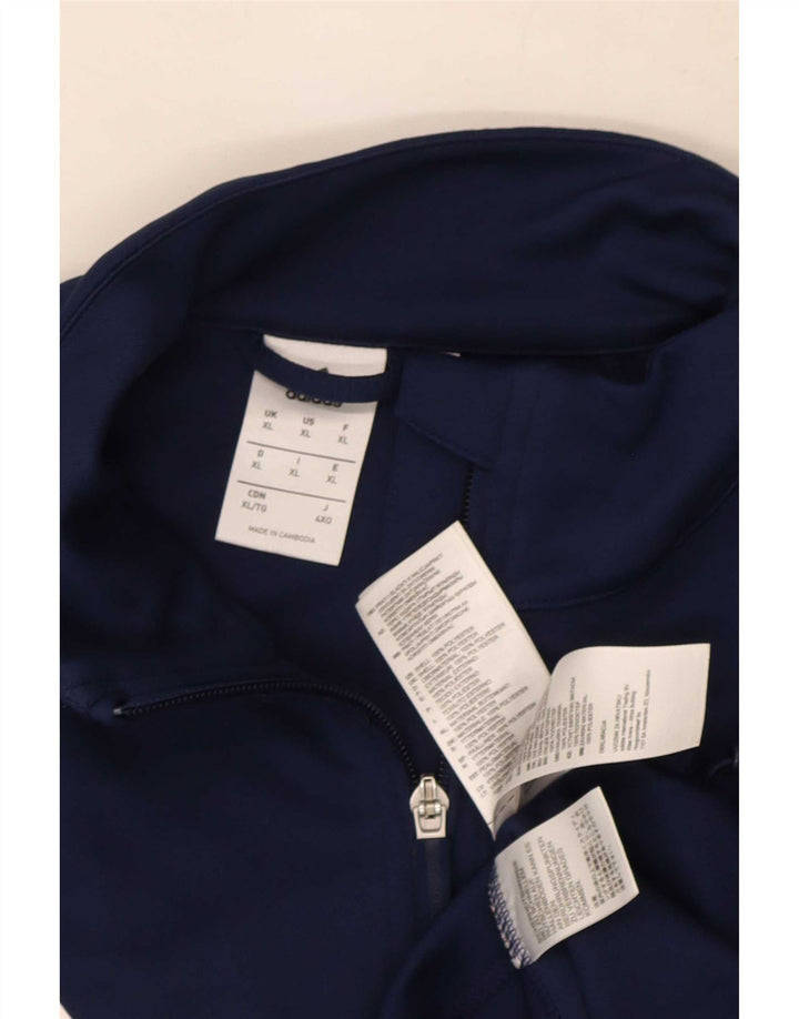 Adidas Herre Climalite træningsdragt topjakke XL marineblå polyester