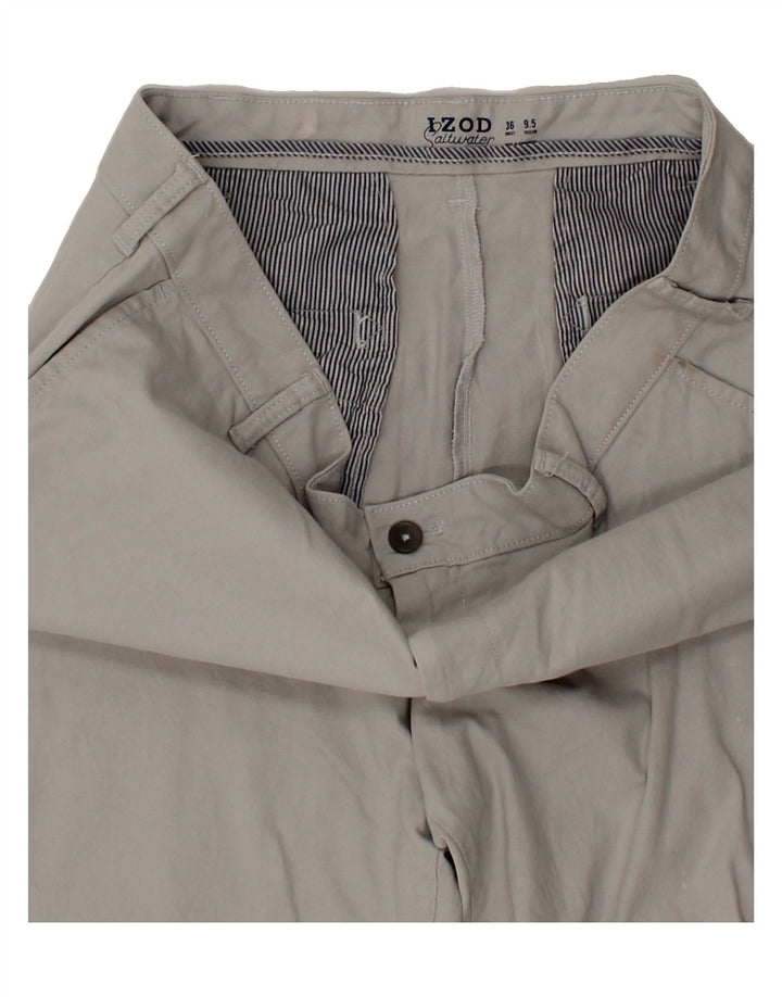 IZOD Mens Chino Shorts W36 Large Grey Cotton Vintage Izod and Second-Hand Izod from Messina Hembry 