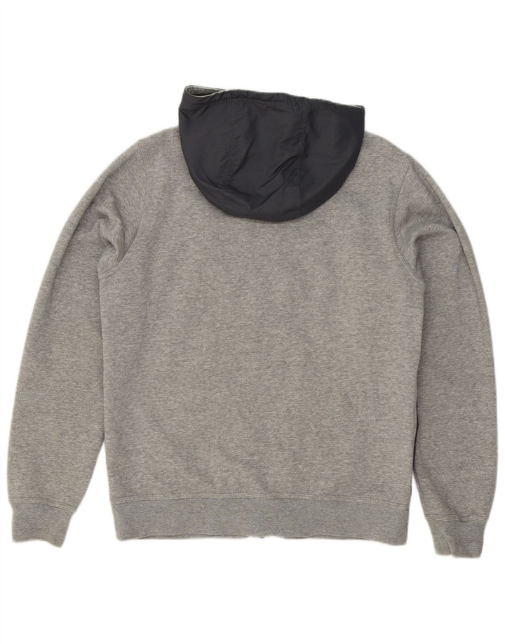 Nike hættetrøje med lynlås til mænd mellemgrå Colourblock Bomuld