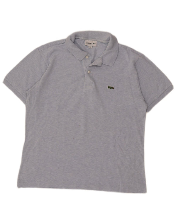 Lacoste Herre Poloskjorte i klassisk pasform Størrelse 4 Medium Blå Flecked Bomuld