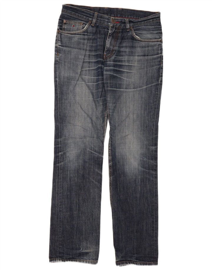 Tommy Hilfiger Straight Jeans til mænd W32 L34 Blå Bomuld