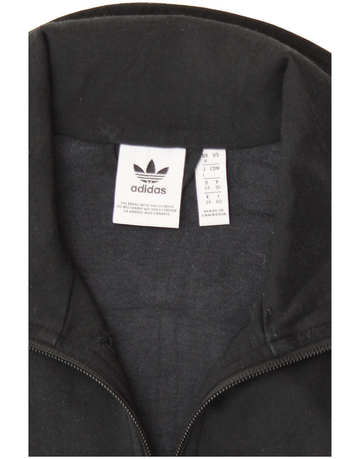 Adidas træningsdragt topjakke til kvinder UK 8 Lille sort polyester