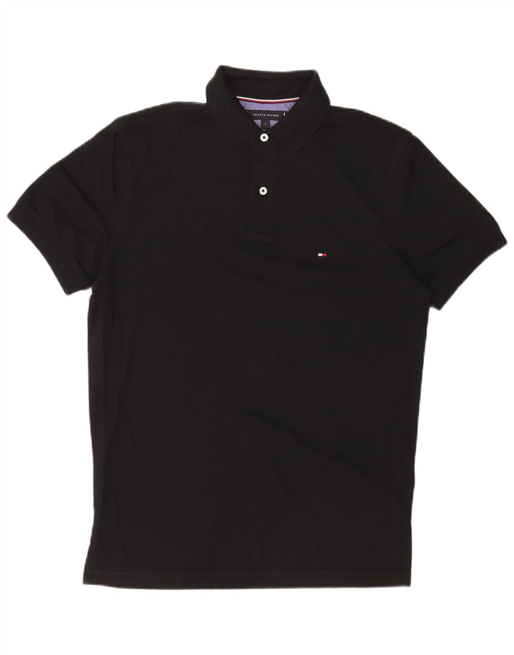 Tommy Hilfiger Herre poloshirt Lille sort bomuld