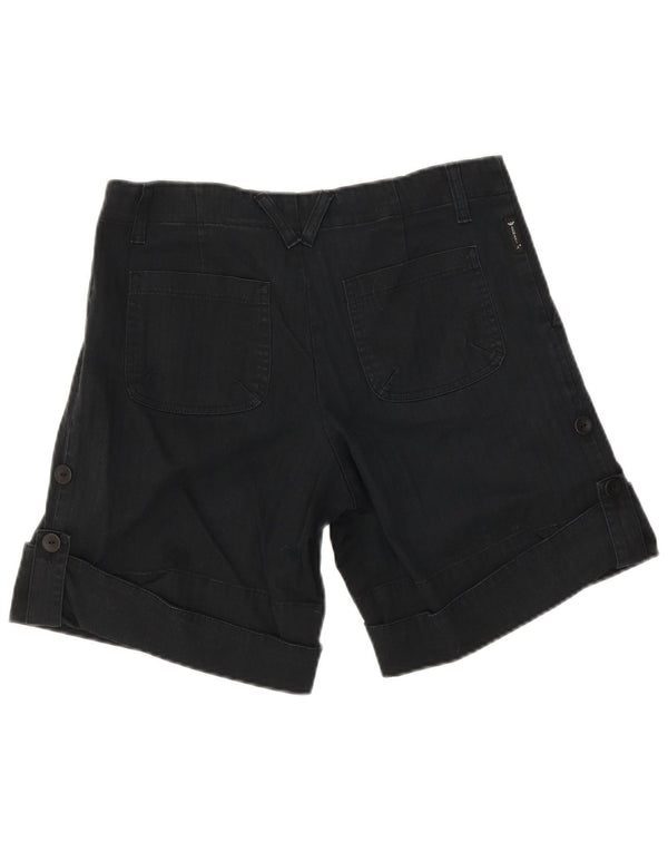 Armani Chino Shorts til kvinder EU 40 Medium W27 Sort nålestribet bomuld