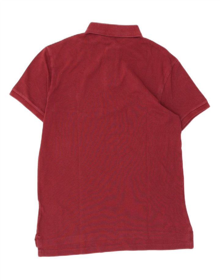 POLO RALPH LAUREN Herre Slim Fit Polo Shirt Medium Maroon Bomuld