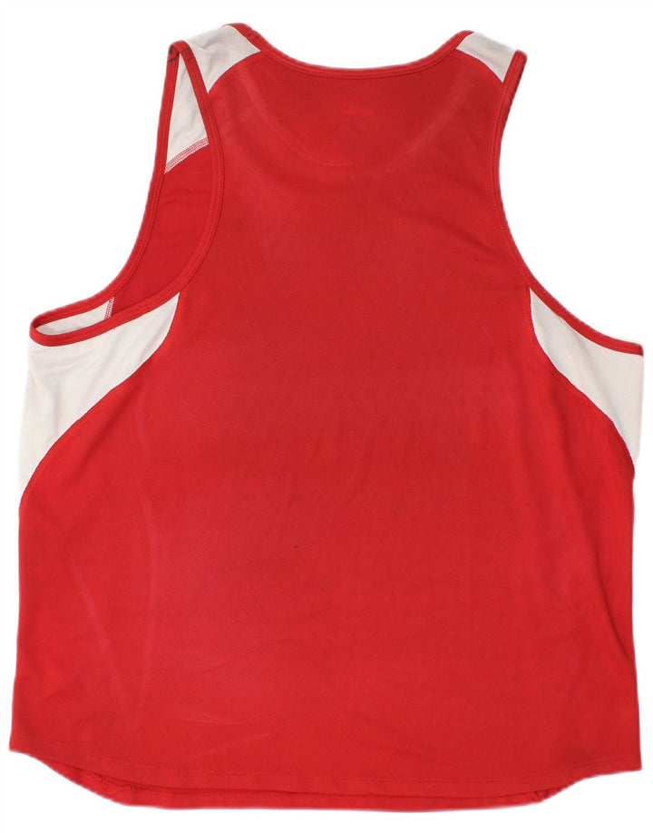 Nike Herrevest Top UK 45/47 XL Rød Colourblock