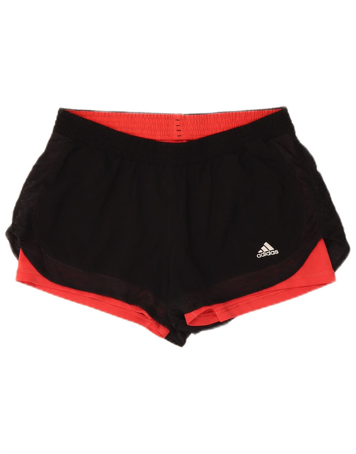 ADIDAS Climalite sportsshorts til kvinder UK 12/14 medium sort polyester