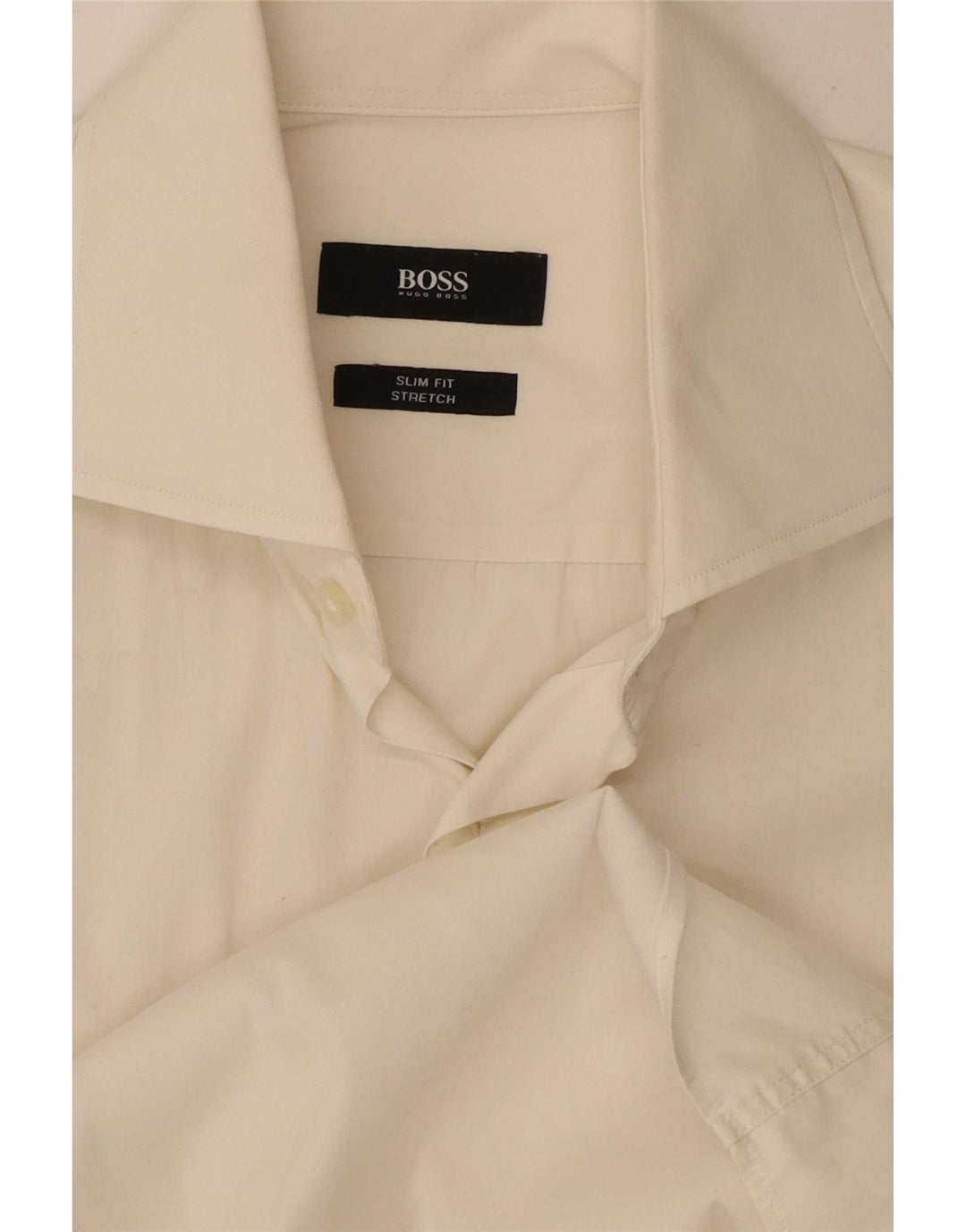 Hugo Boss Herre Slim Fit skjorte Medium Off White