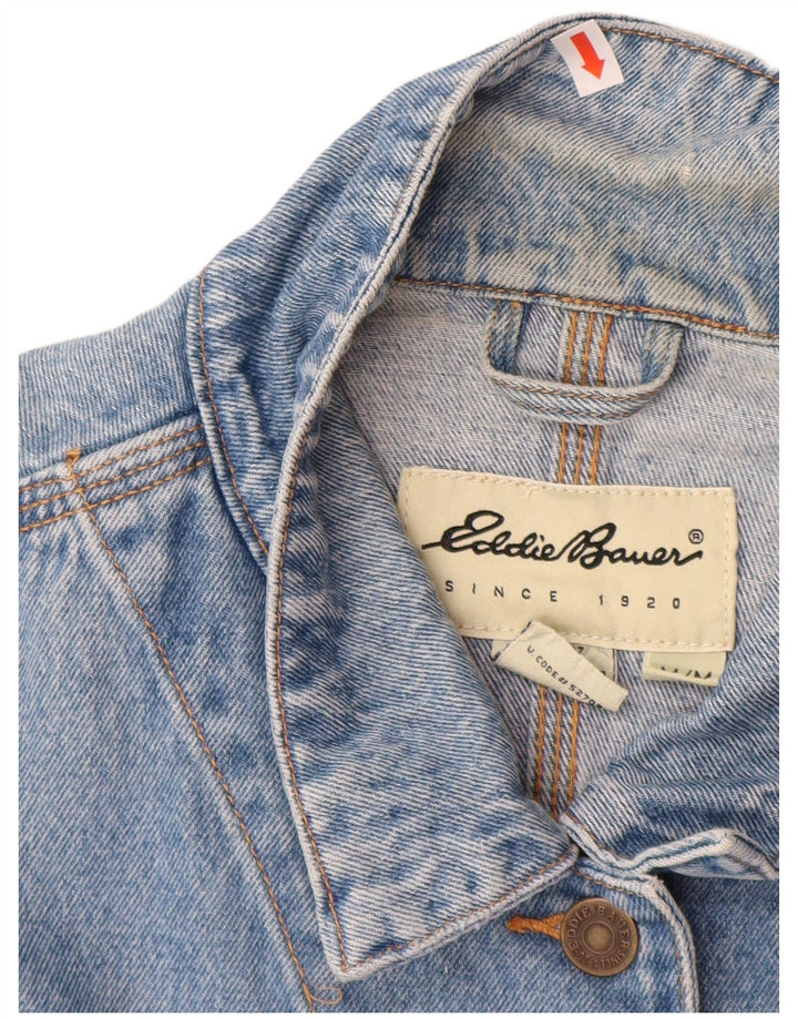 EDDIE BAUER Dame Oversized denimjakke UK 14 Medium Blue Cotton