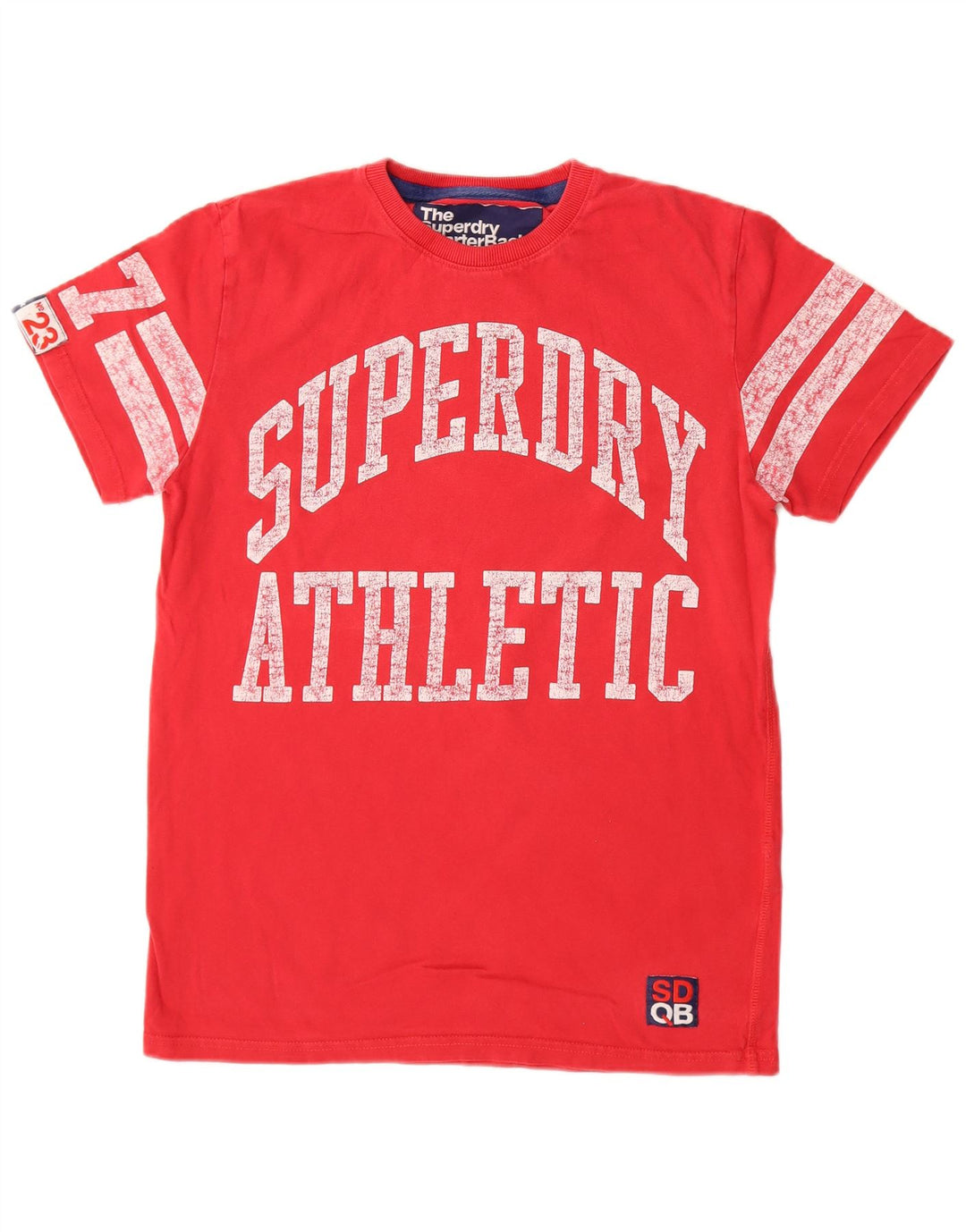 SUPERDRY Herre grafisk T-shirt Top Medium Rød Bomuld