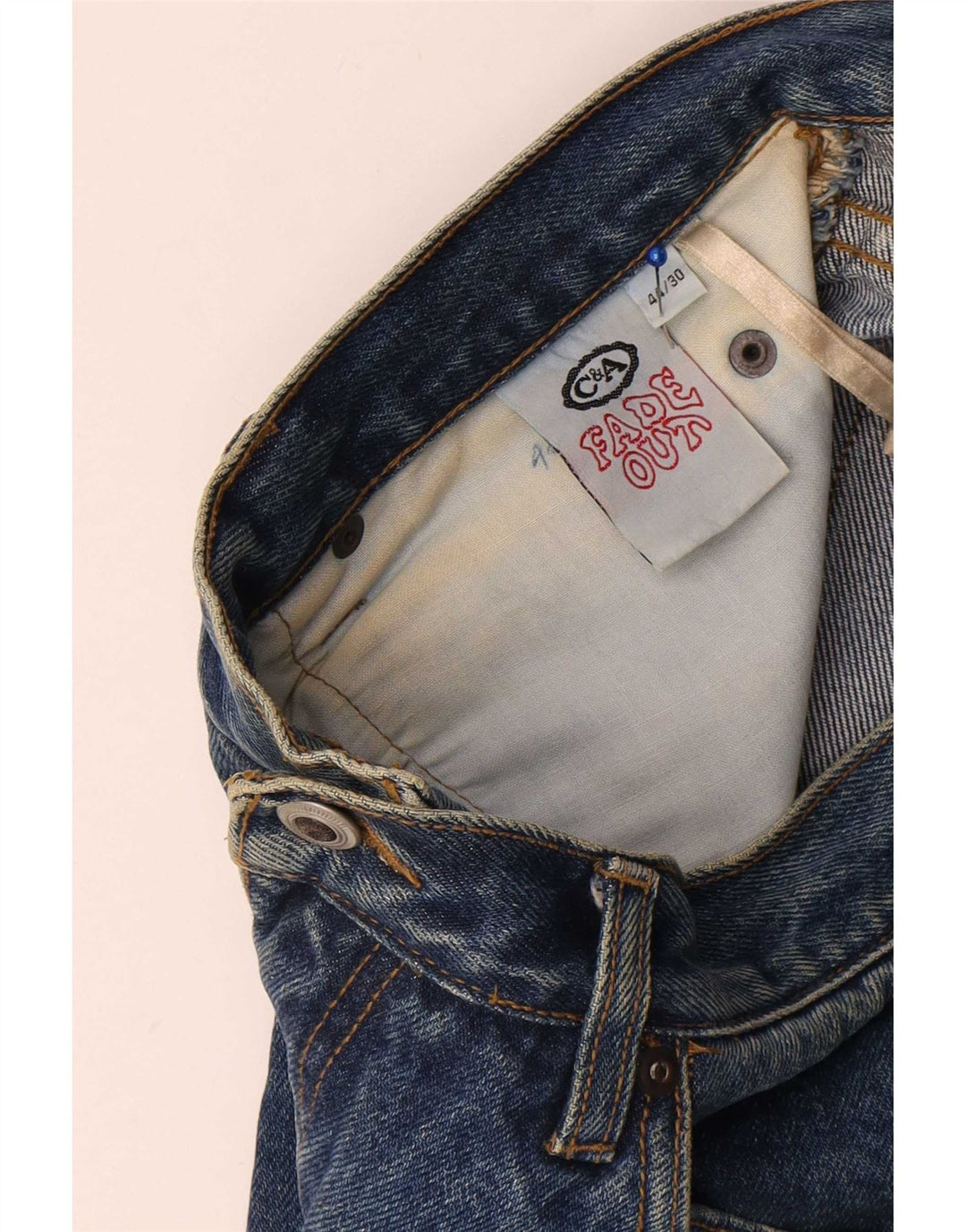 C & A Womens Tapered Jeans IT44 Medium W34 L30 Blå