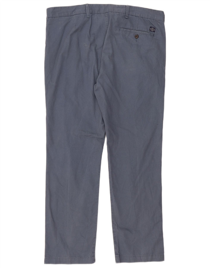 Marks & Spencer Straight Chino-bukser til mænd W38 L31 Blå bomuld