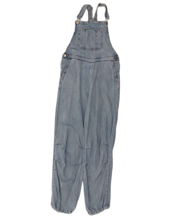 Marks & Spencer Girls Dungarees Løse jeans 10-11 år W26 L26 Blue Cotton