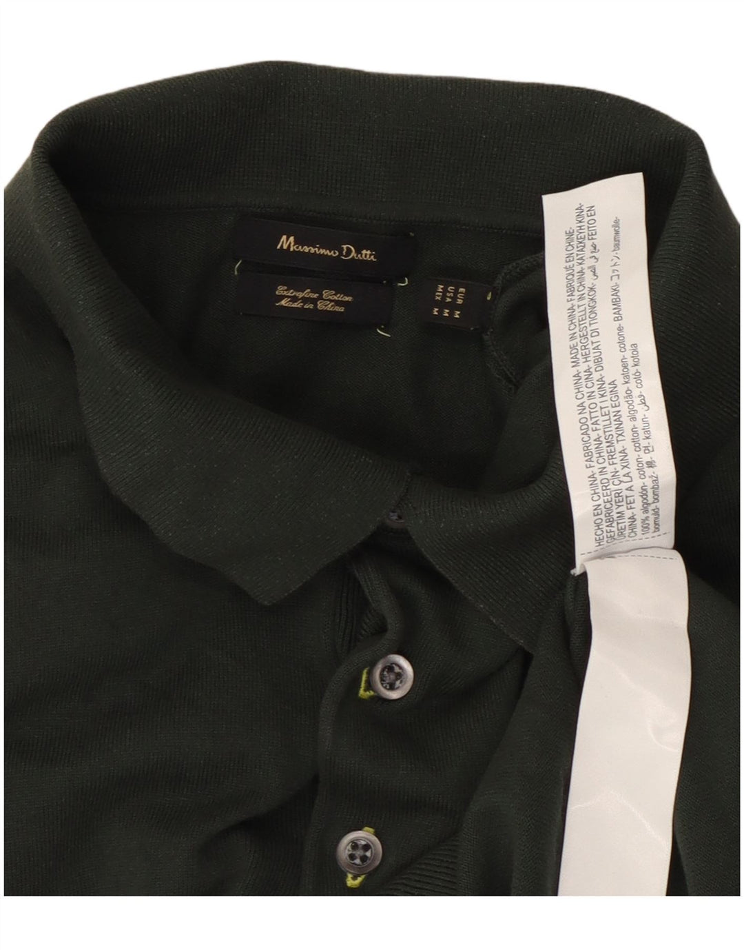 Massimo Dutti Herre poloshirt Medium Grøn Bomuld