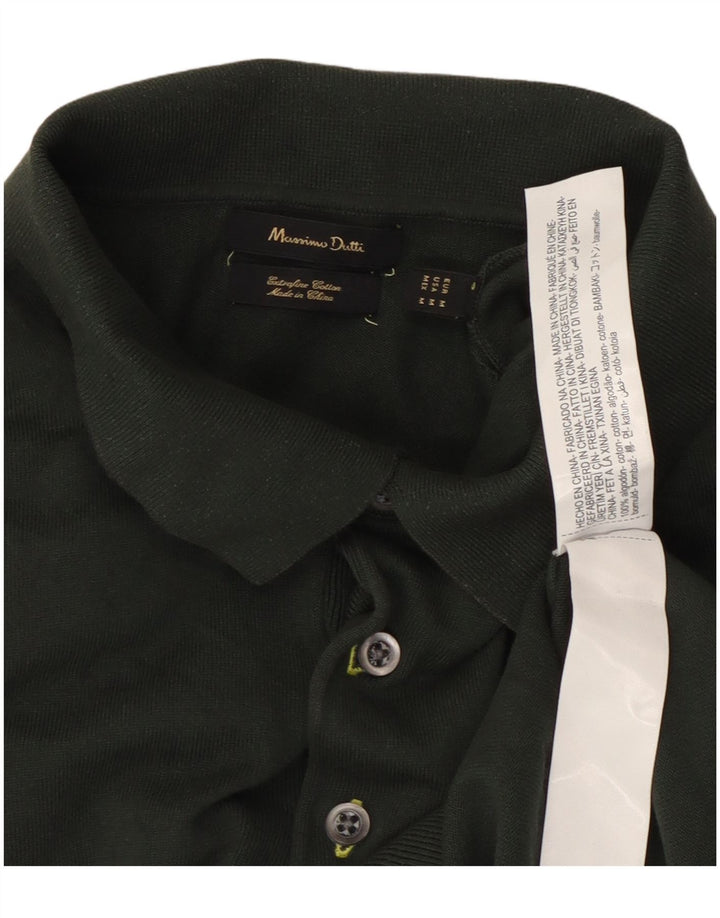 Massimo Dutti Herre poloshirt Medium Grøn Bomuld