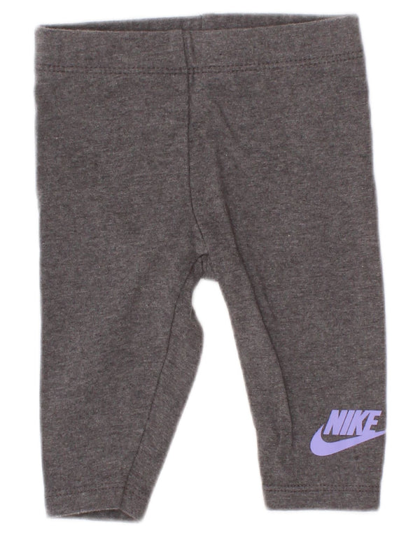 Nike Baby Girls Grafiske Leggings 0-3 Måneder Grå Bomuld