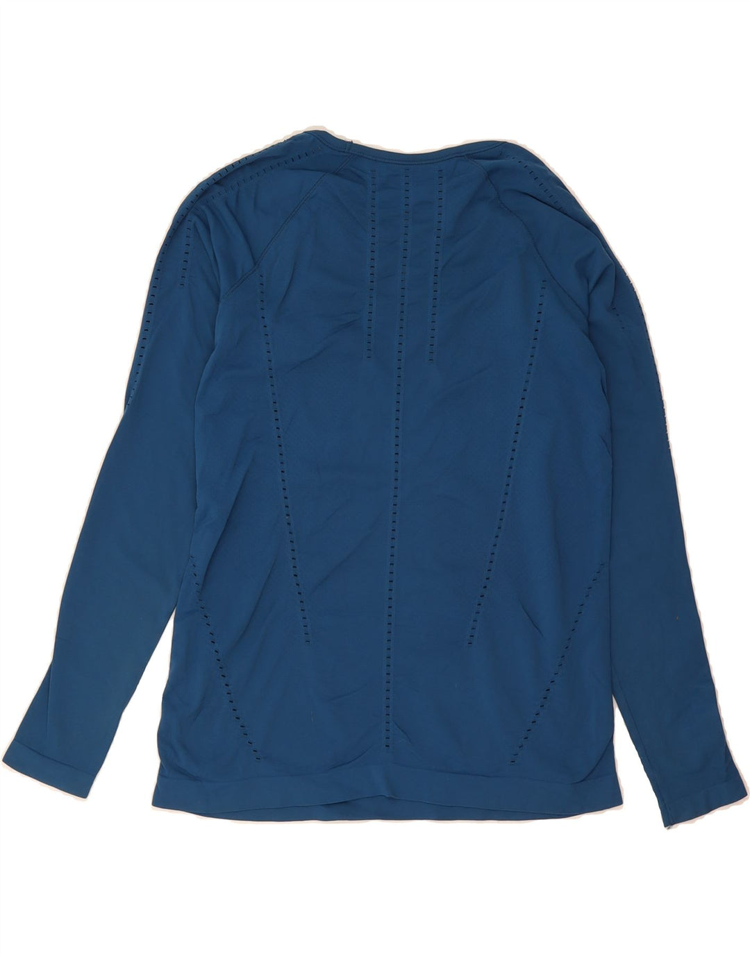 ATHLETA Womens Top Long Sleeve UK 10 Small Blue Nylon Vintage Athleta and Second-Hand Athleta from Messina Hembry 