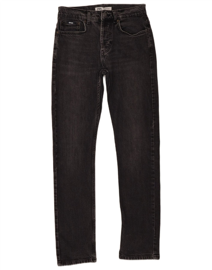 Zara Herre Slim Jeans EU 38 Small W30 L30 Grå Bomuld