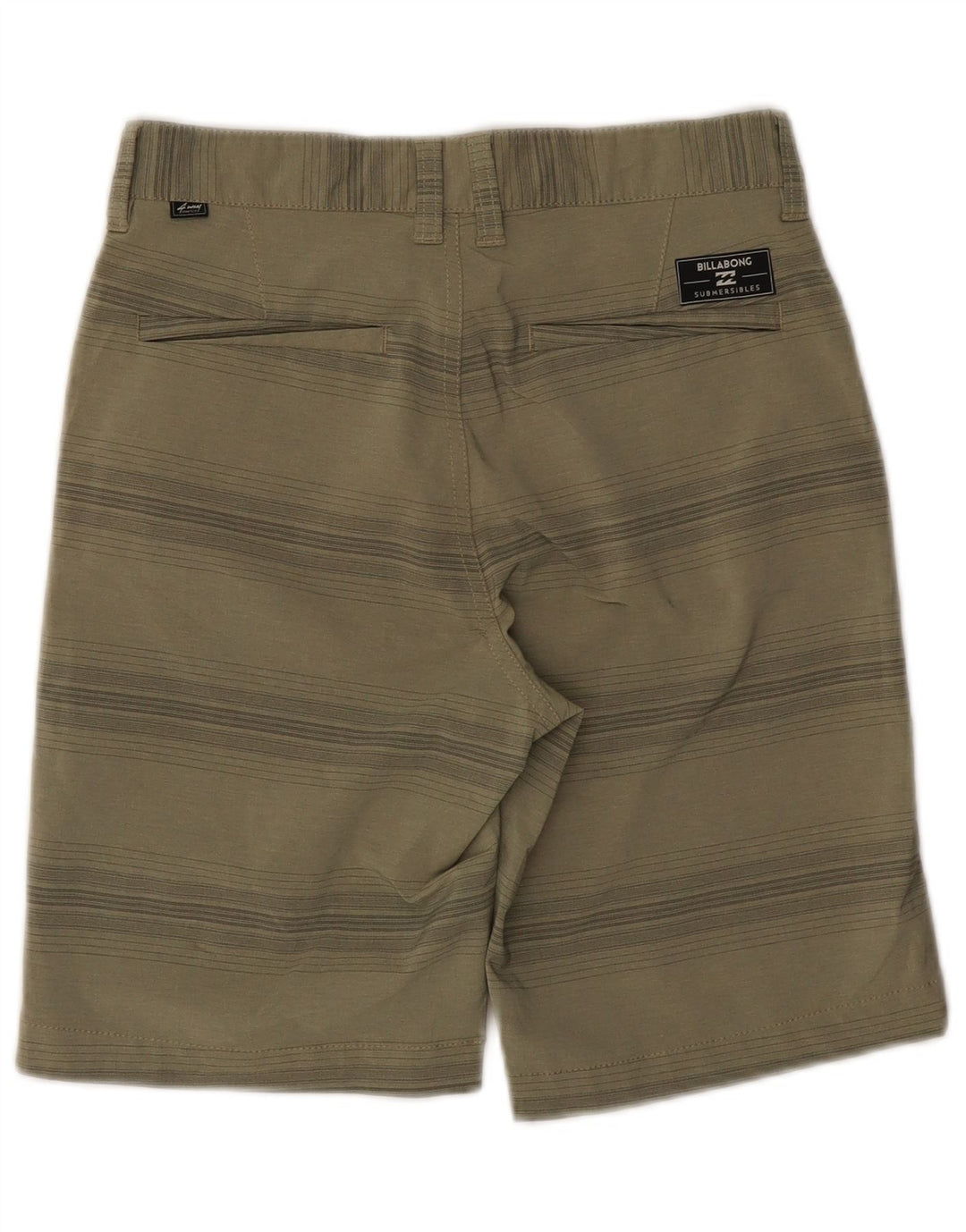 Billabong Herre Chino Shorts W26 Små Khaki stribet polyester