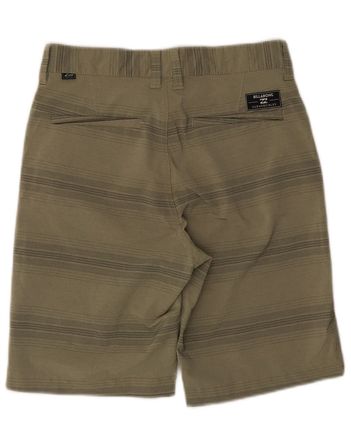 Billabong Herre Chino Shorts W26 Små Khaki stribet polyester