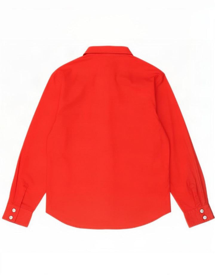 Vintage Dameskjorte UK 12 Medium Rød Bomuld
