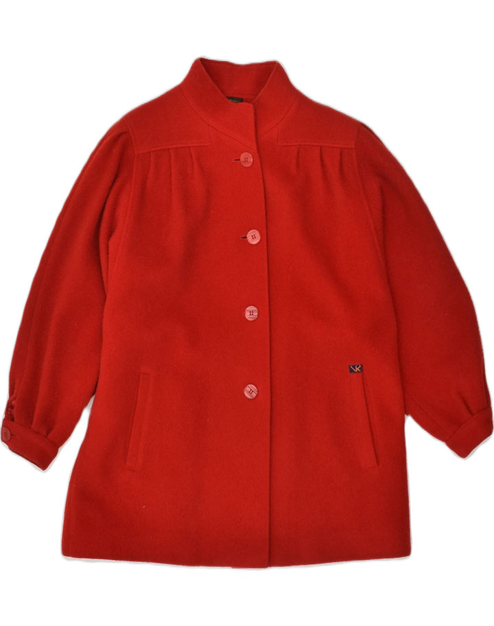 VINTAGE Womens Overcoat EU 44 Large Red Wool | Vintage Vintage | Thrift | Second-Hand Vintage | Used Clothing | Messina Hembry 