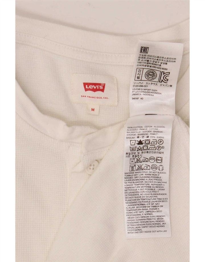 Levi's Herre Top Langærmet Medium Hvid Bomuld