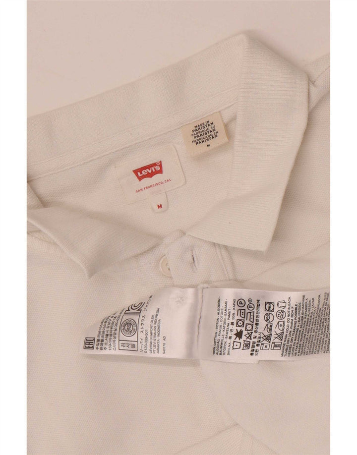 Levi's herre poloshirt Medium hvid bomuld