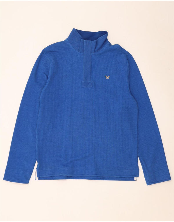 Besætningsbeklædning Herre Zip Neck Sweatshirt Jumper Medium Blå Bomuld