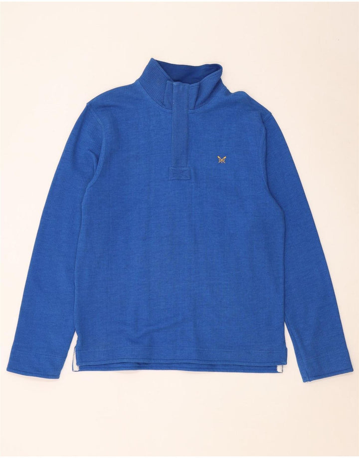 Besætningsbeklædning Herre Zip Neck Sweatshirt Jumper Medium Blå Bomuld