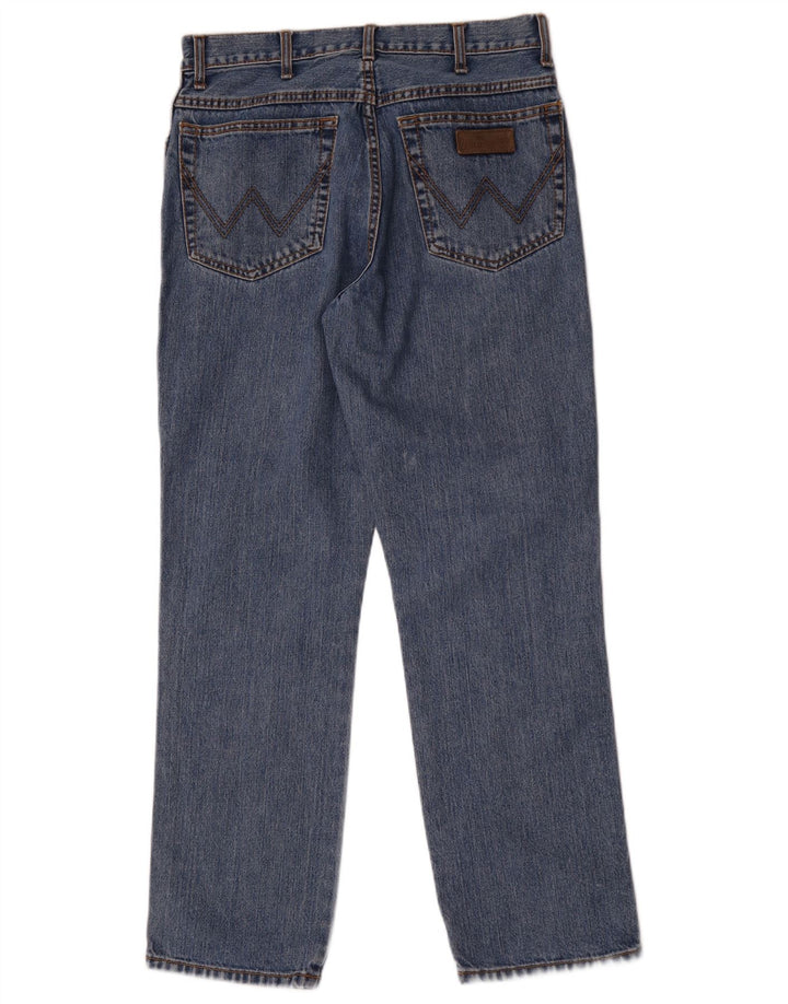 Wrangler Herre Texas Straight Jeans W32 L30 Blå Bomuld