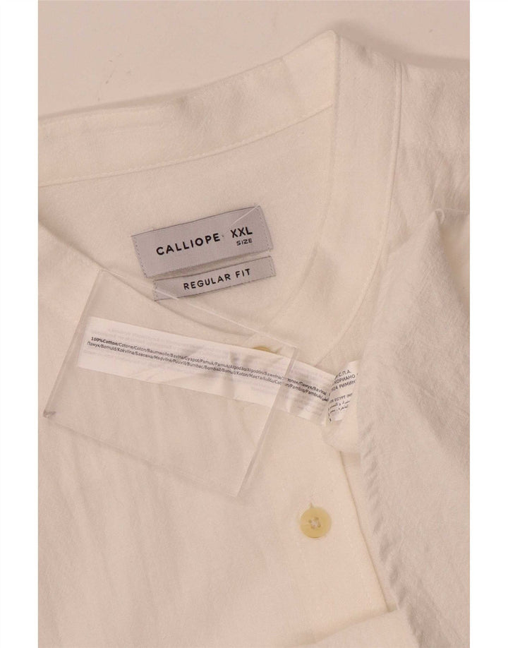 Calliope herre Regular Fit skjorte 2XL hvid bomuld