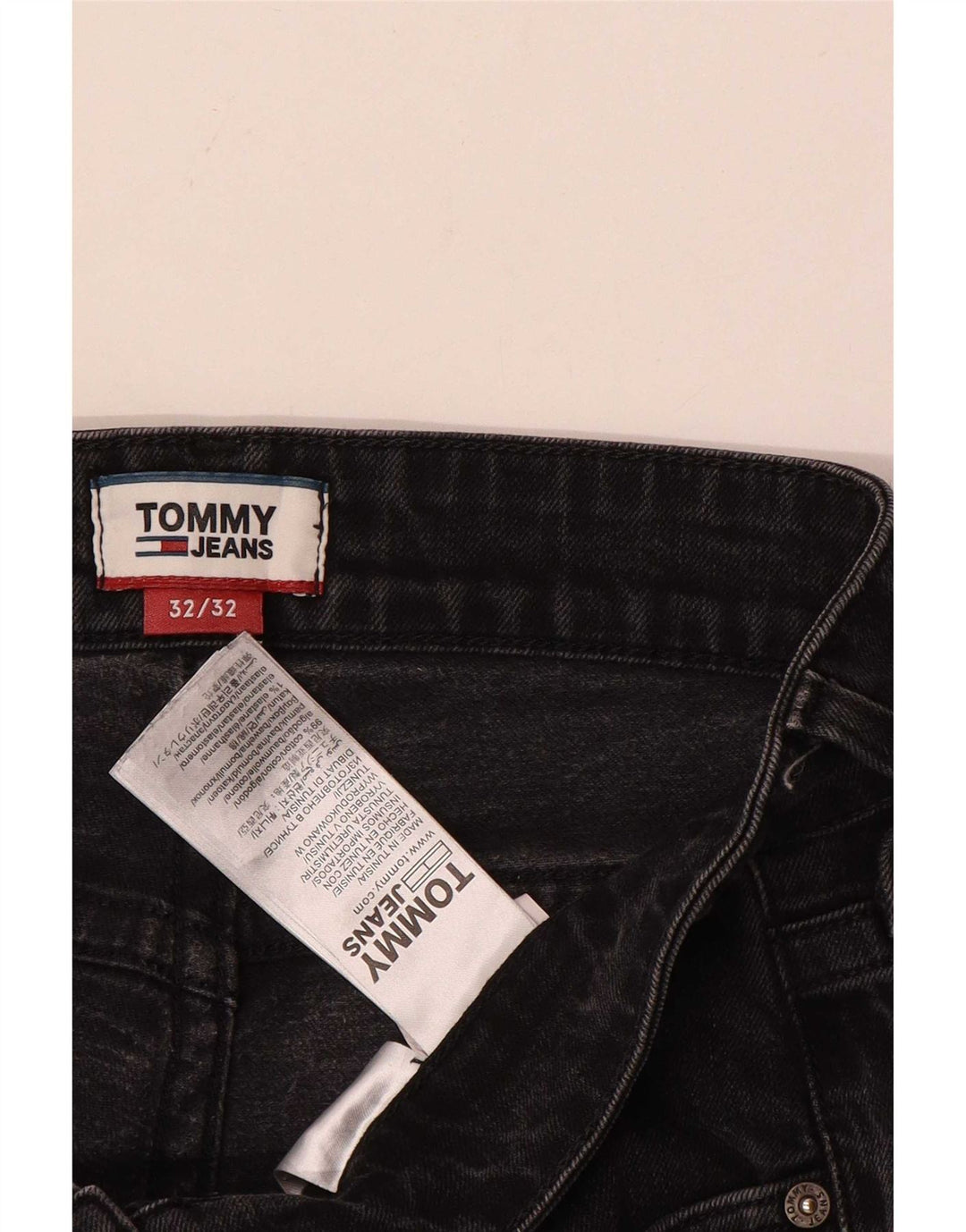 Tommy Hilfiger Herre Slim Jeans W32 L32 Grå