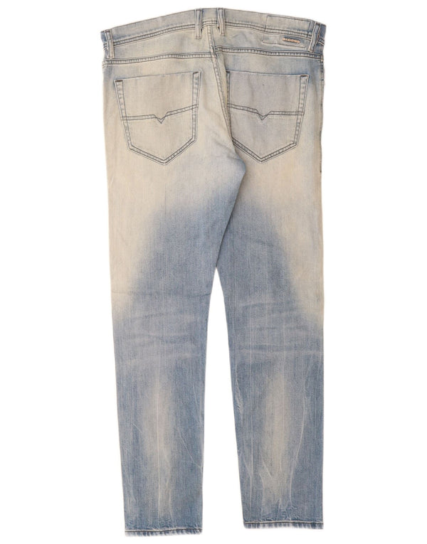 Diesel Herre Tepphar Carrot Slim Jeans W33 L30 Blå Bomuld