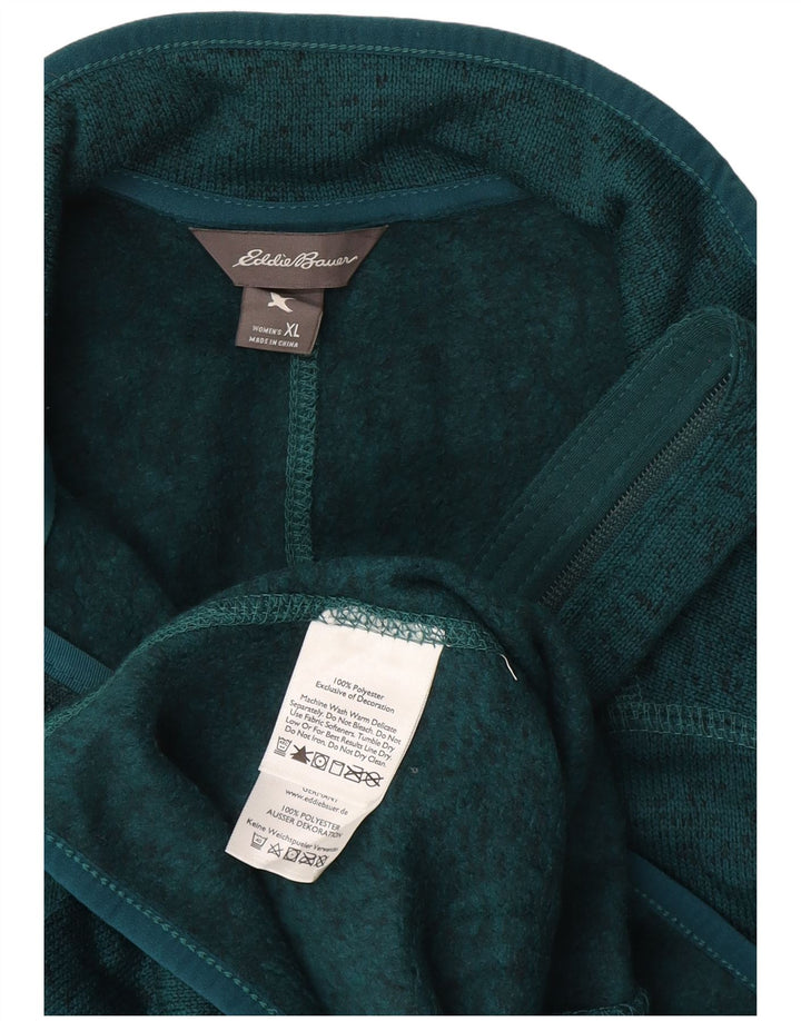 EDDIE BAUER Træningsdragt topjakke til kvinder UK 18 XL Grøn Polyester