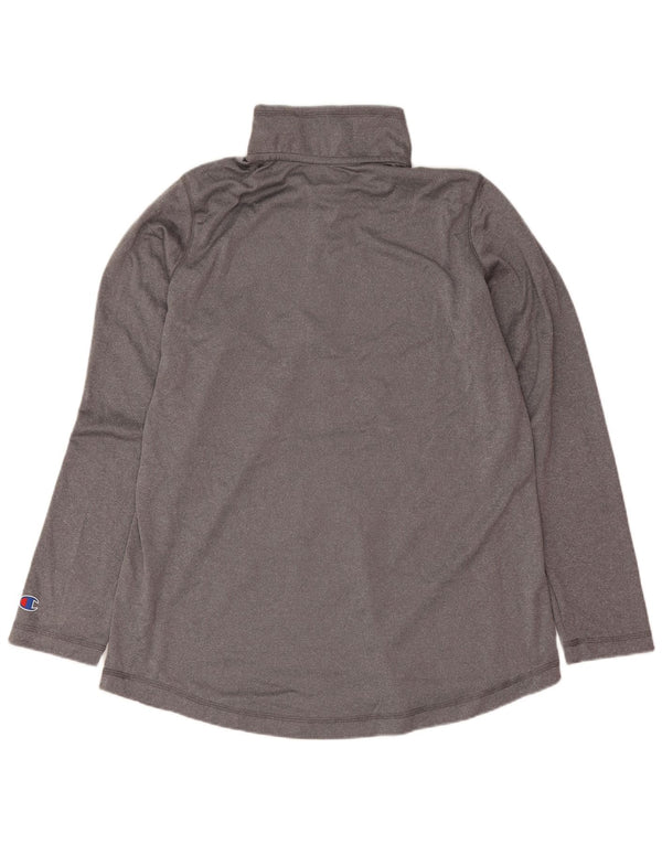 Champion Dame Grafisk Top Langærmet UK 14 Large Grey Flecked Sports