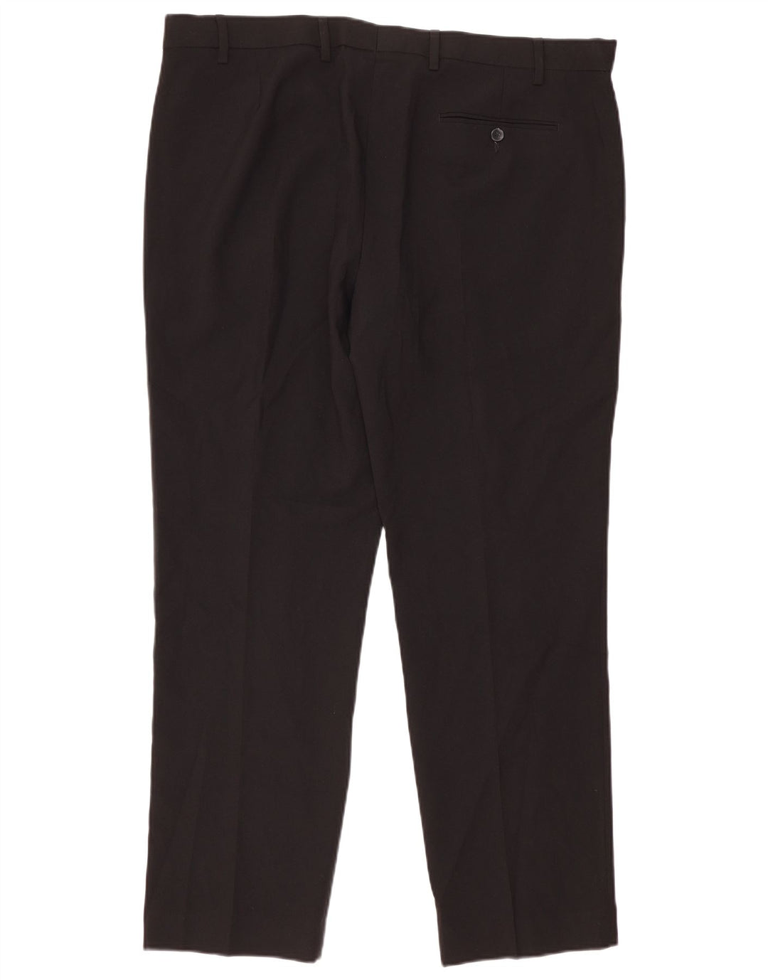 Marks & Spencer Herre Regular Suit Bukser W40 L31 Sort Polyester