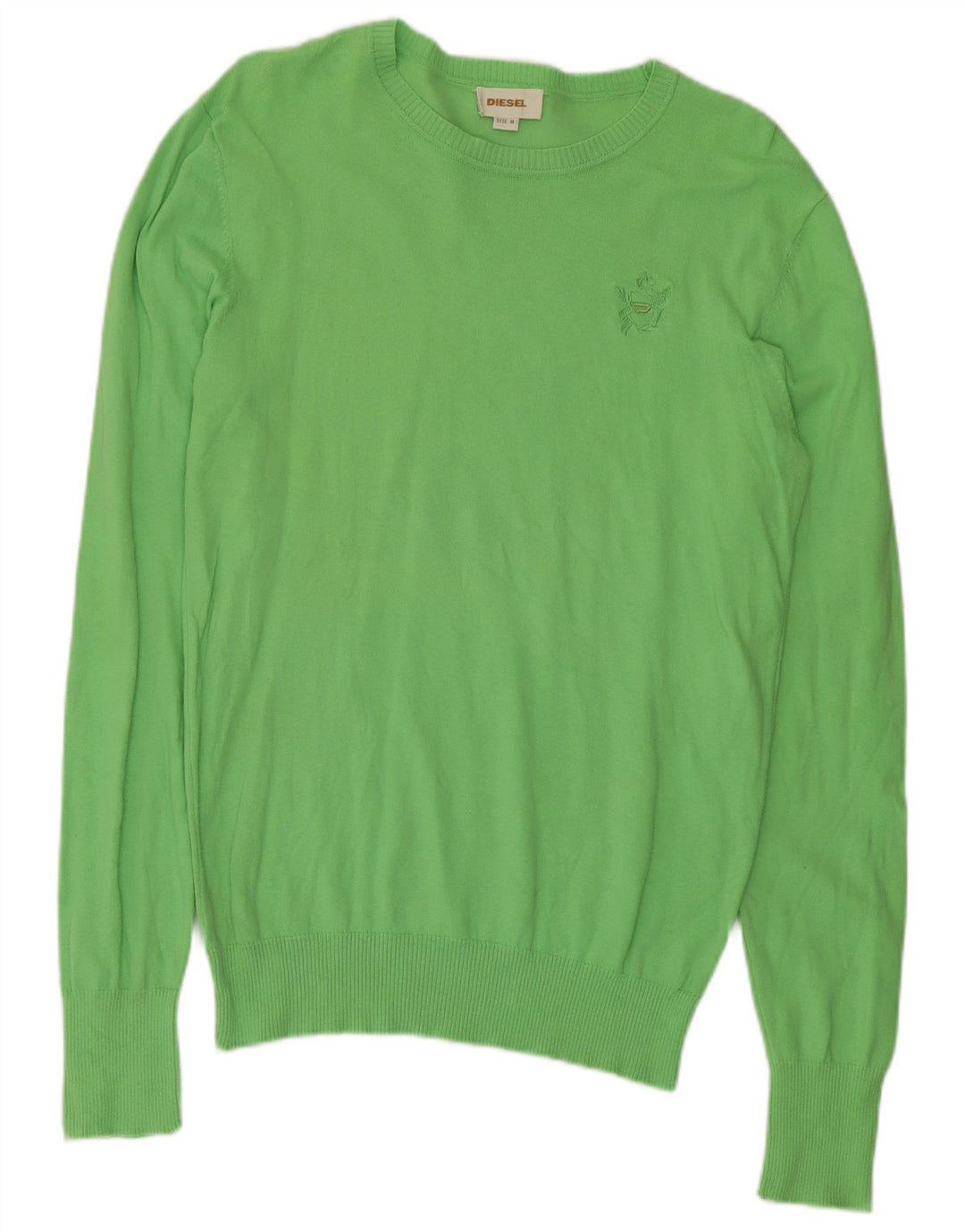 Diesel Herre Boat Neck Jumper Sweater Medium Green