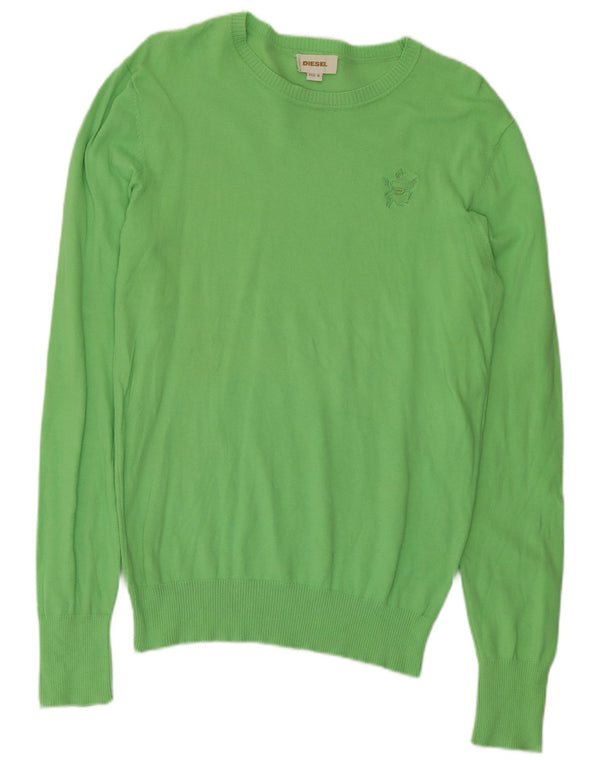 Diesel Herre Boat Neck Jumper Sweater Medium Green
