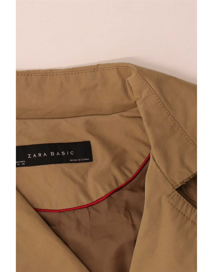 Zara Trench Coat til kvinder UK 14 Medium Khaki
