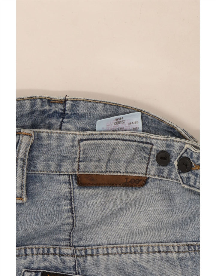 Lee Herre Denim Shorts W34 Large Blue Cotton