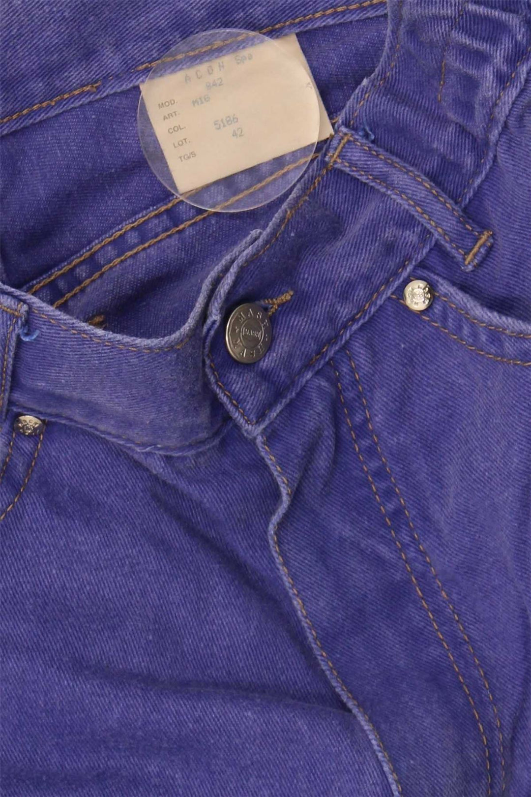 MASH Womens Tapered Jeans IT 42 Medium W26 L29 Purple Cotton