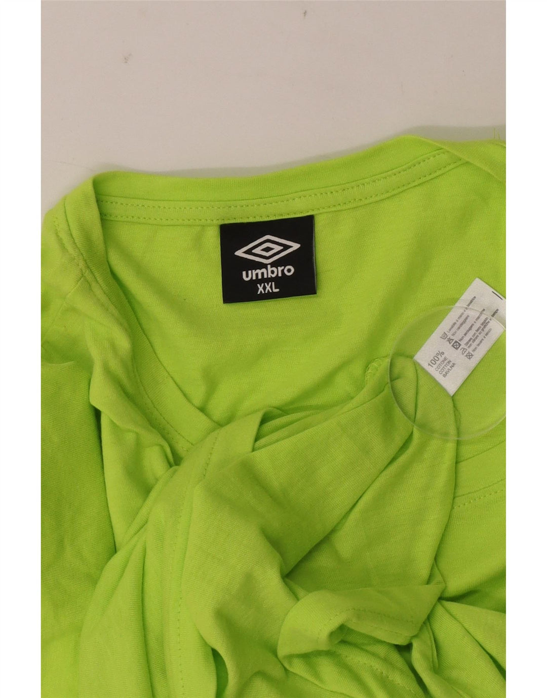 Umbro Herre Grafisk T-Shirt Top 2XL Grøn Bomuld