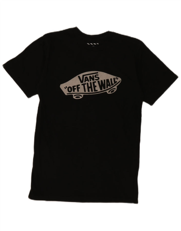 Vans Herre Custom Fit grafisk T-shirt top lille sort bomuld